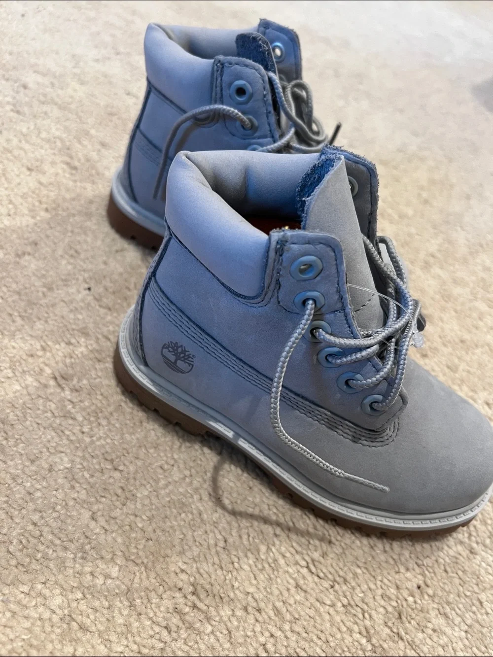 Timberland Kids Gray Lace-Up Trail Boots
